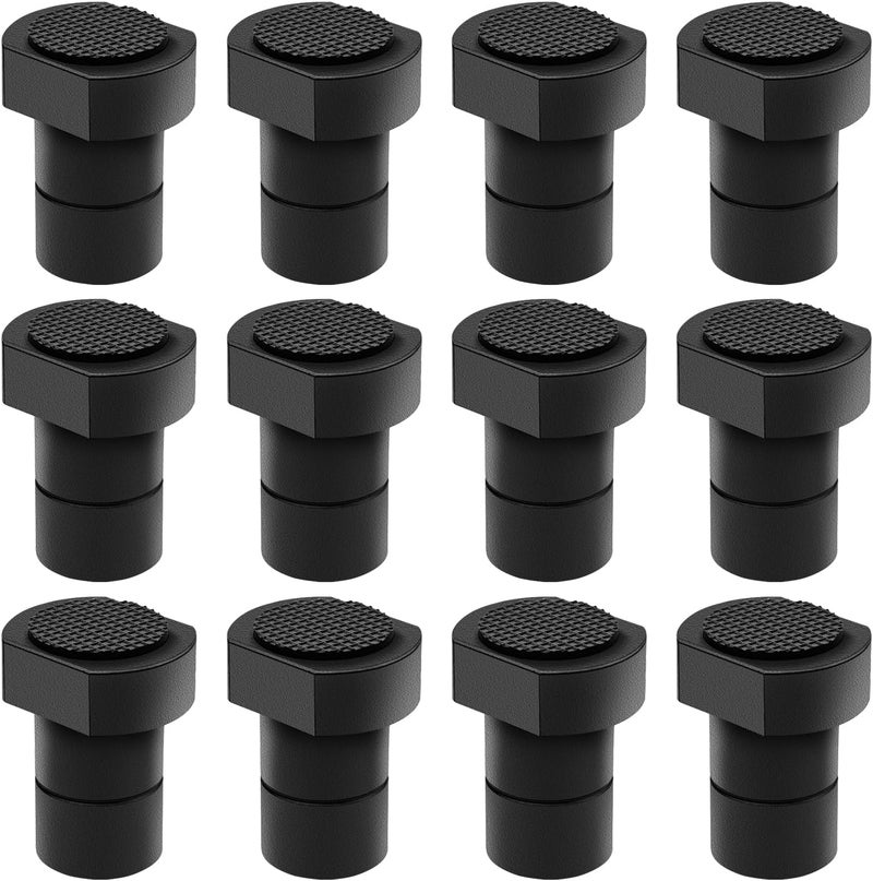 ViewReal 12 Pack 3/4" Non-Slip Aluminum Bench Dogs, Bench Dog Clamps Accessories for MFT Workbench, Woodworking DIY Projects - Image 1